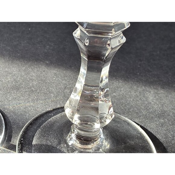 Vintage Crystal Cordial Glasses Set Of 2 With Starburst Etching - Picture 7 of 8